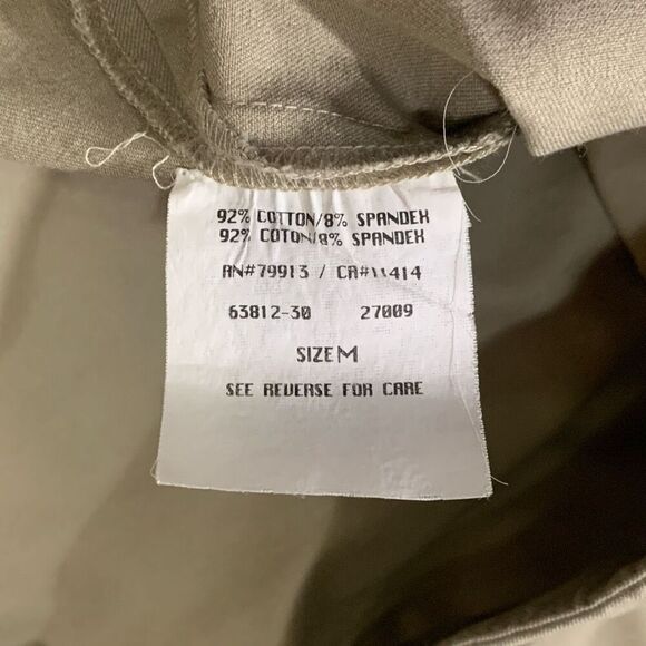 Mimi Maternity Womens Size Medium Chino Dress Pants Tan Zip Spandex Stretch - Picture 3 of 8